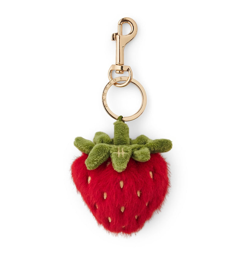 Harrods strawberry plush keyring keychain, imported from the UK
