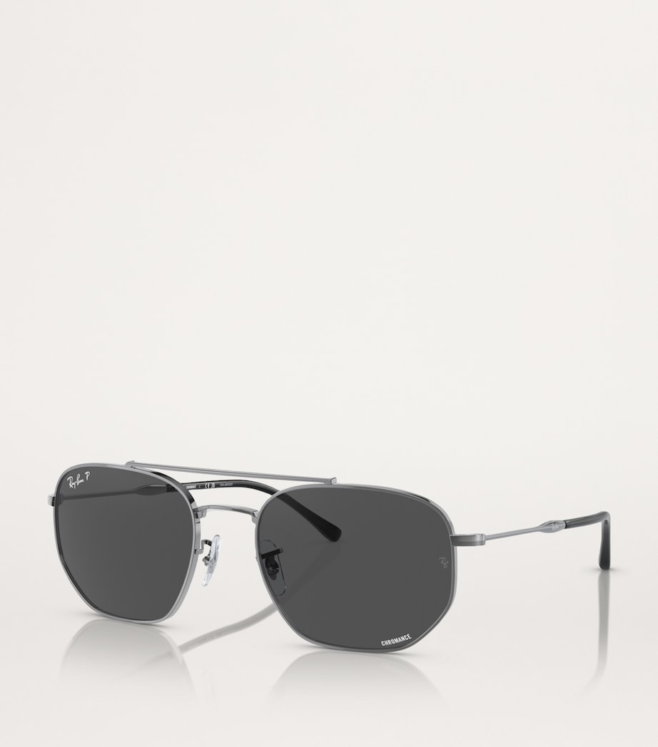 Ray-Ban metal sunglasses model 0RB3707 (British brand)