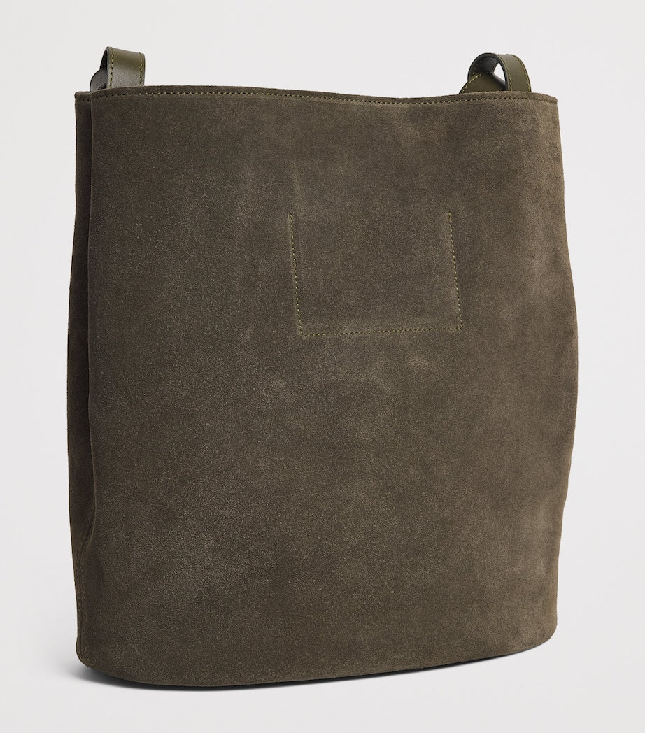 Harrods x Tusting suede H tote bag - British product