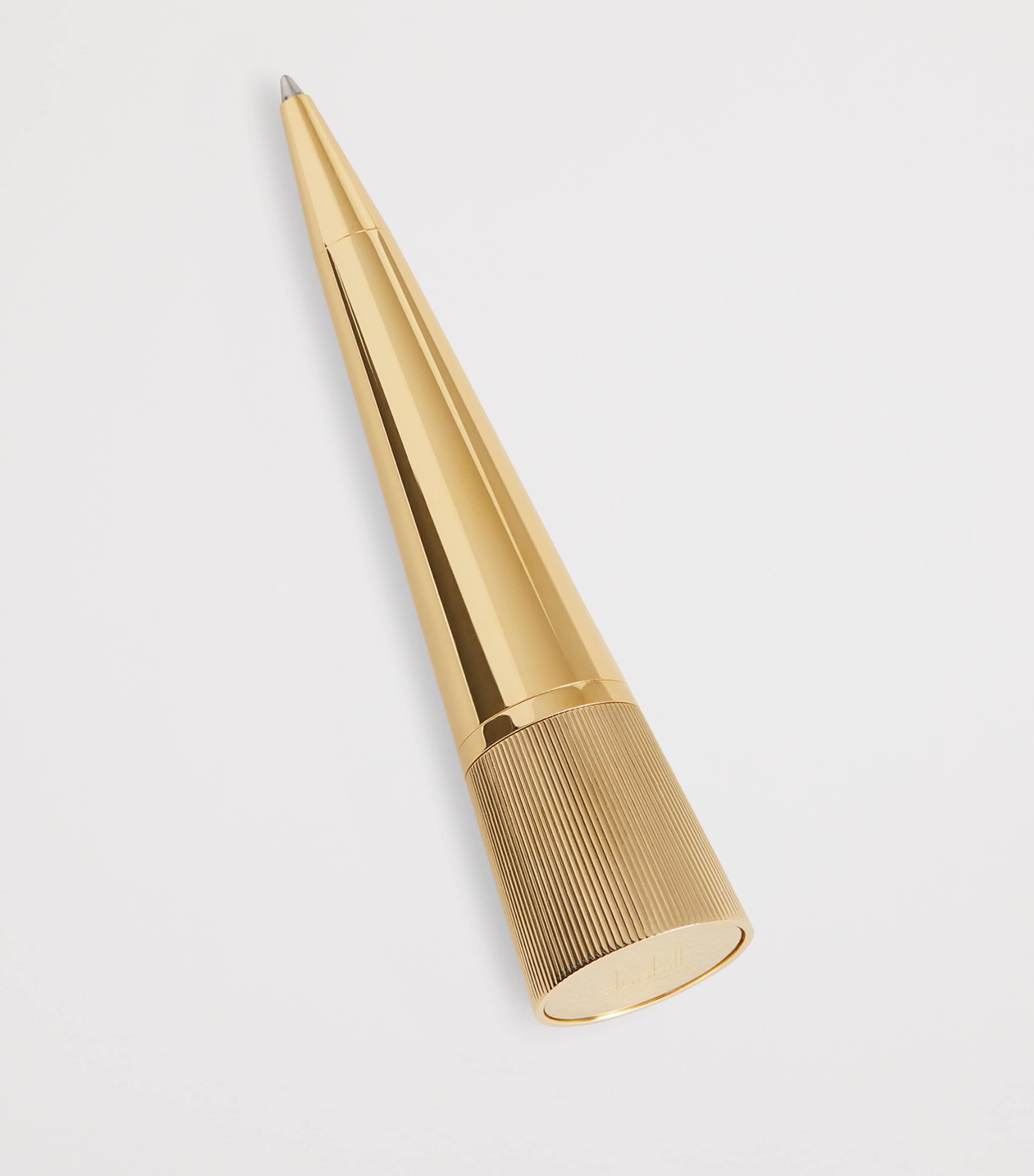 Dunhill gold-plated brass conical ballpoint pen - British product