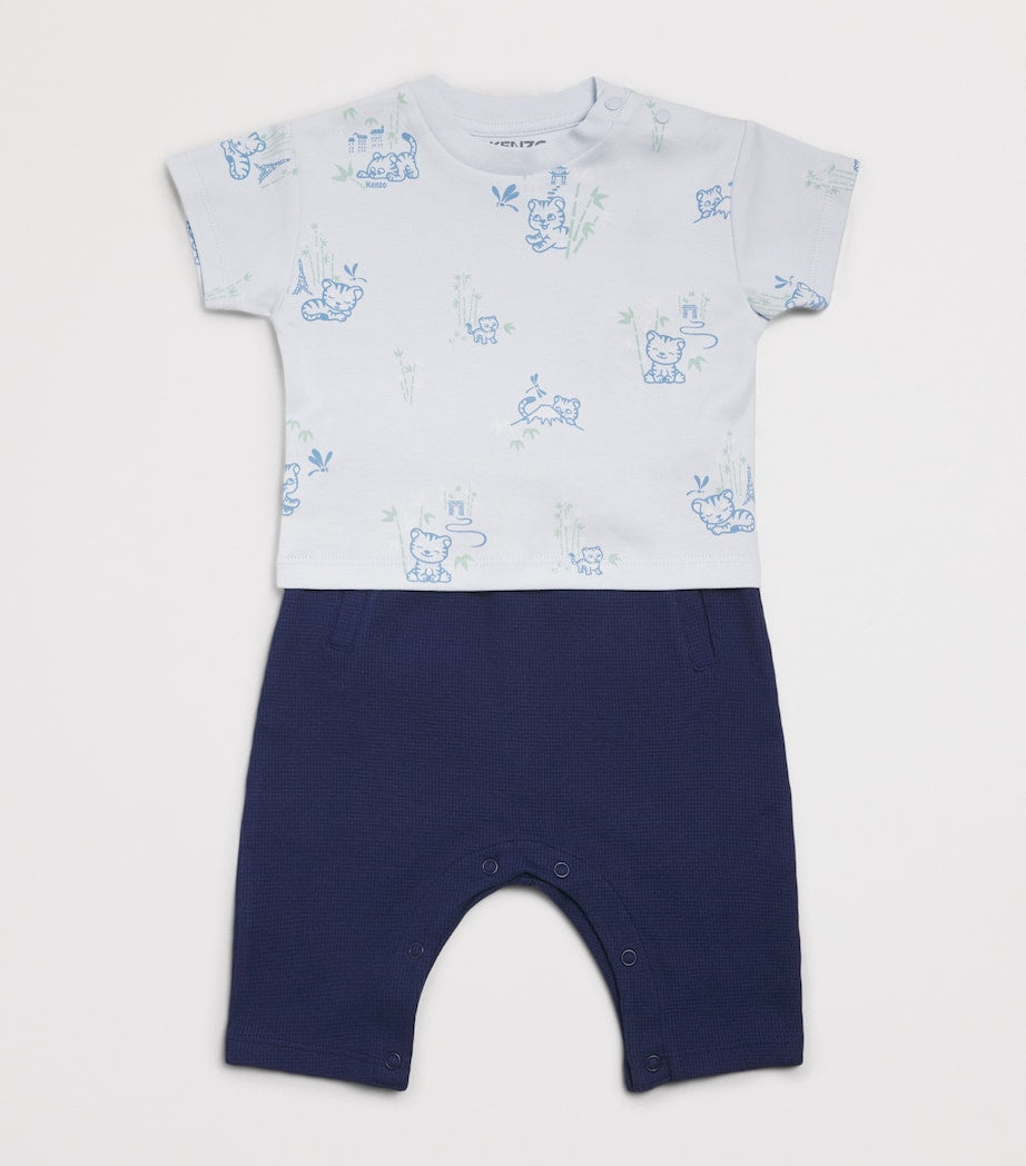 Kenzo kids cotton printed T-shirt and trousers set 3-24 months, UK version