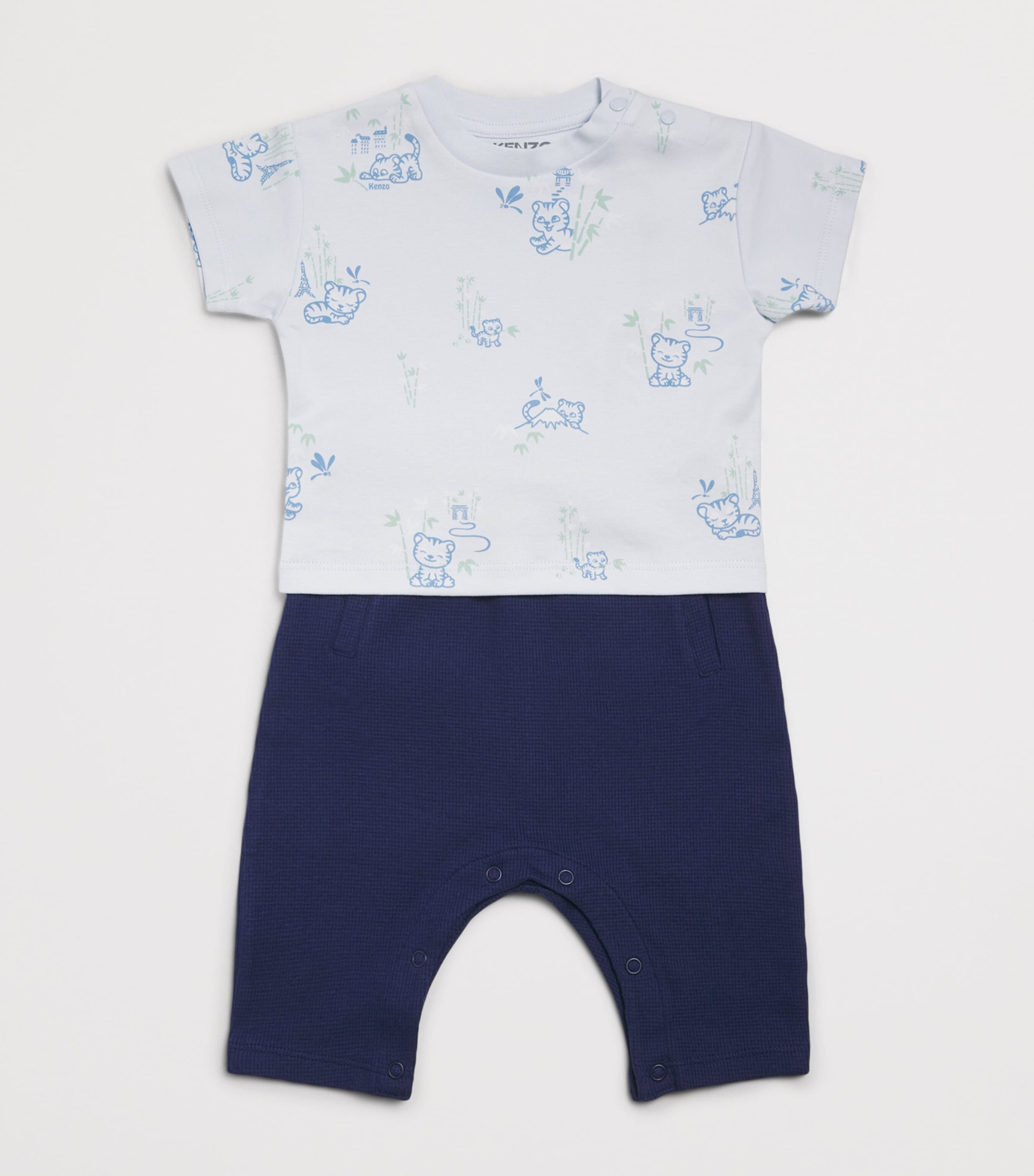 Kenzo kids cotton printed T-shirt and trousers set 3-24 months, UK version
