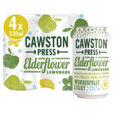Cawston Press Sparkling Elderflower Lemonade 4x330ml Adult soft drinks Sainsburys   