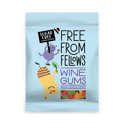 Holland & Barrett Free From Fellows Wine Gums Sugar Free Sweets 70g- Buy online at McGrocer