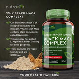 Nutravita Black Maca Root Complex 5000mg - 180 Vegan Caps GOODS Superdrug   