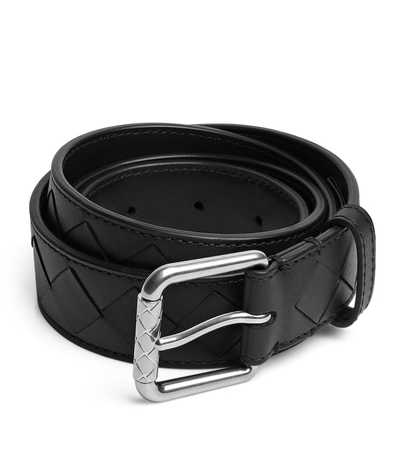 Bottega Veneta Intrecciato Leather Stamp belt, UK version