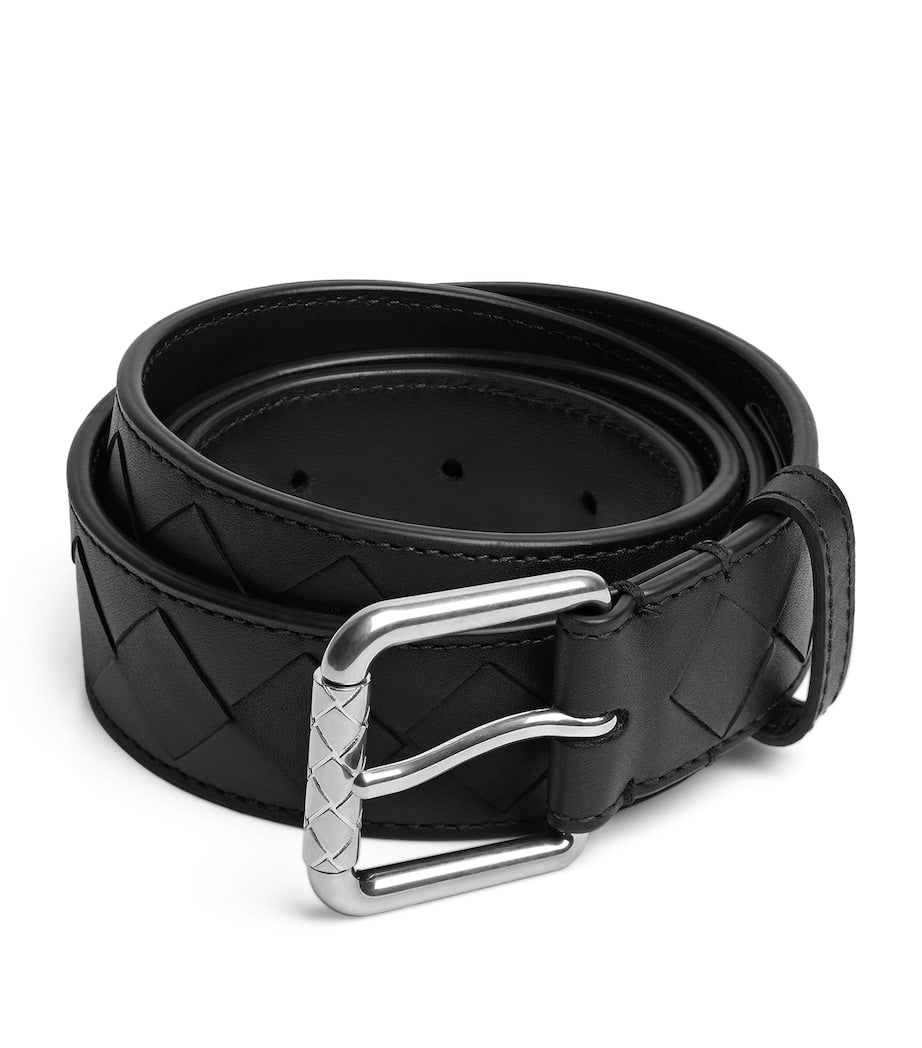 Bottega Veneta Intrecciato Leather Stamp belt, UK version
