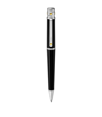 Harrods Luxury Ballpoint Pen with Black Composite and Palladium Accents, 14cm Height- Online bei McGrocer kaufen