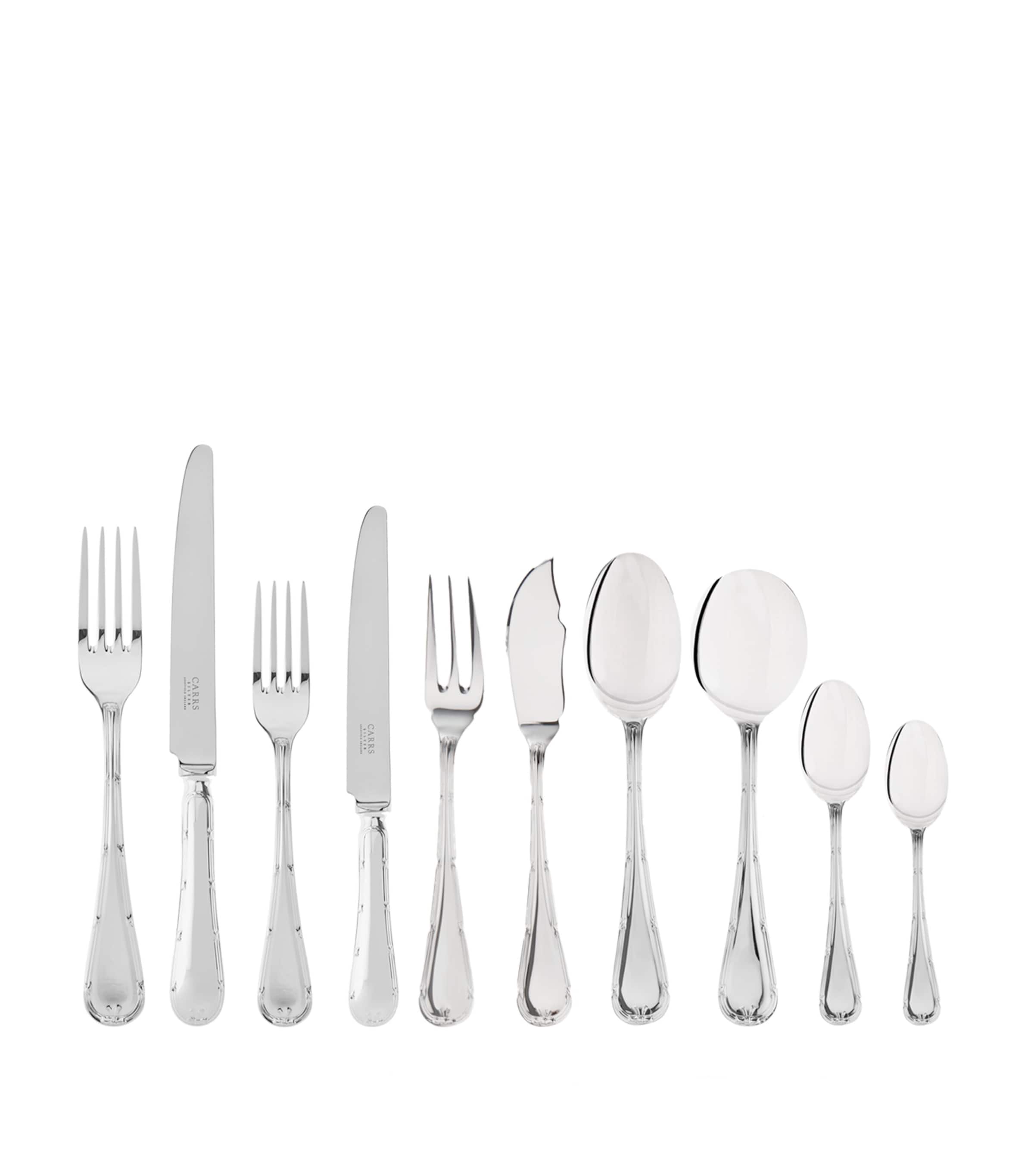 Carrs Silver English Reed and Ribbon cutlery set 60-piece - British product