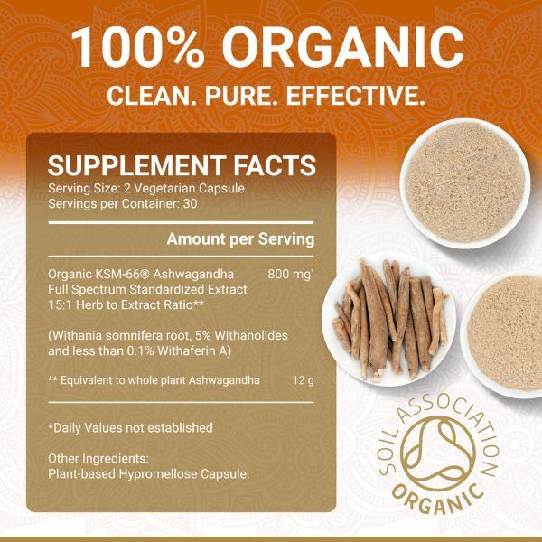 True Veda | Organic Ashwagandha | Vegan | 60 Caps GOODS Superdrug   