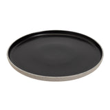 Habitat Matte Raw Edge Dinner Plate Black GOODS Sainsburys   