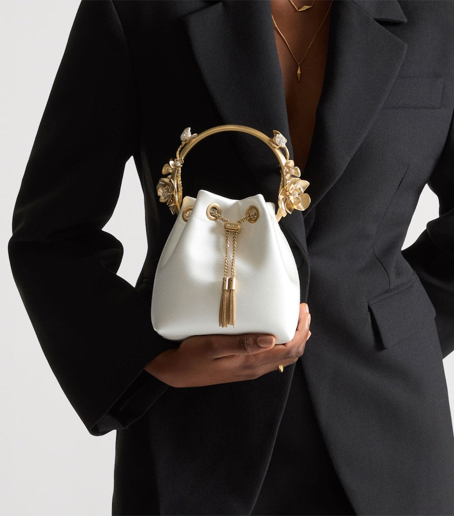 Jimmy Choo Bon Bon satin top-handle bag small, UK version