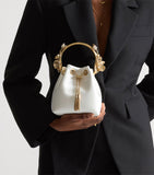 Jimmy Choo Bon Bon satin top-handle bag small, UK version