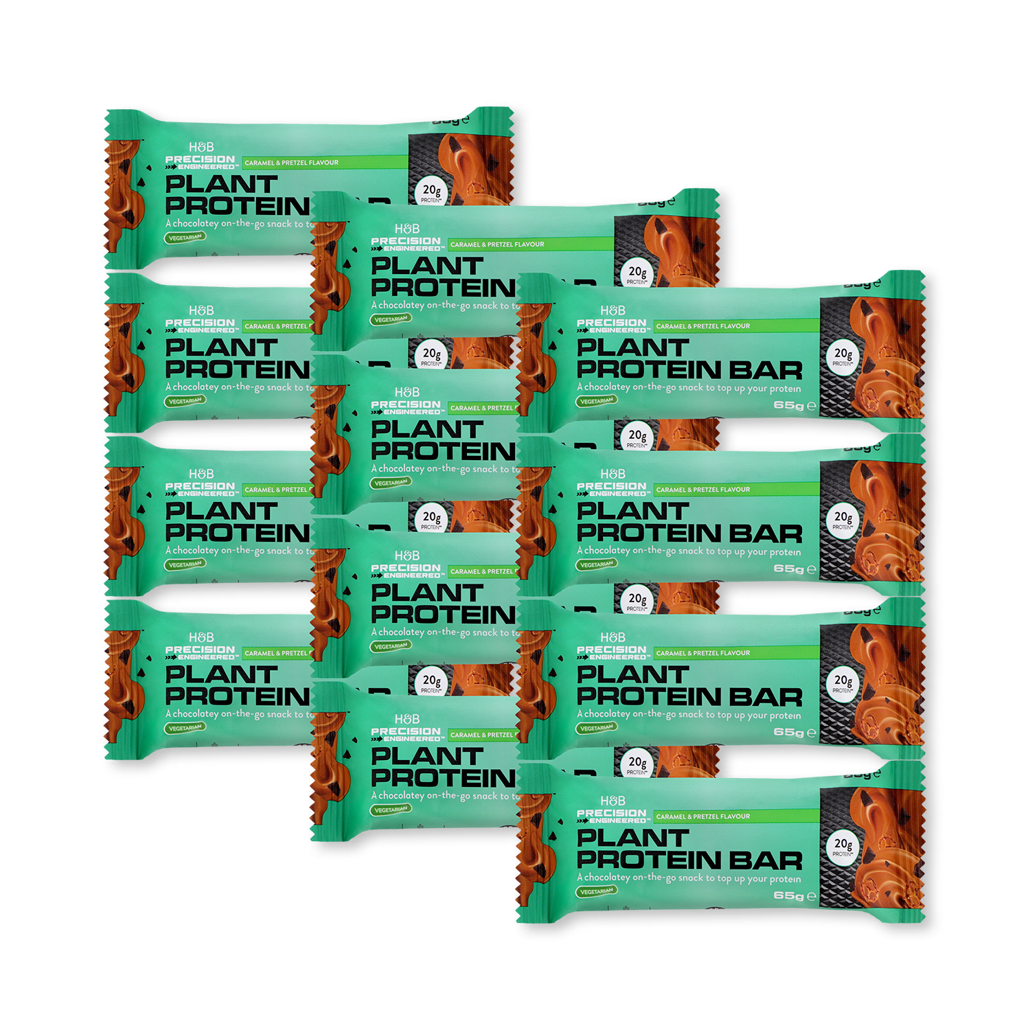 Plant Protein Bar caramel pretzel 12 x 65g (British brand)