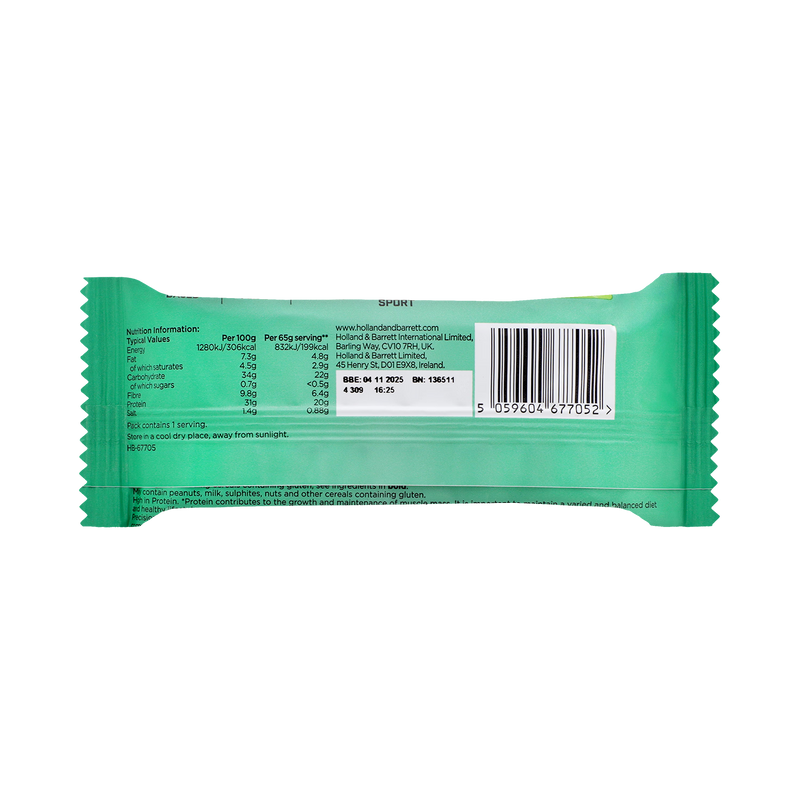 Plant Protein Bar caramel pretzel 12 x 65g (British brand)