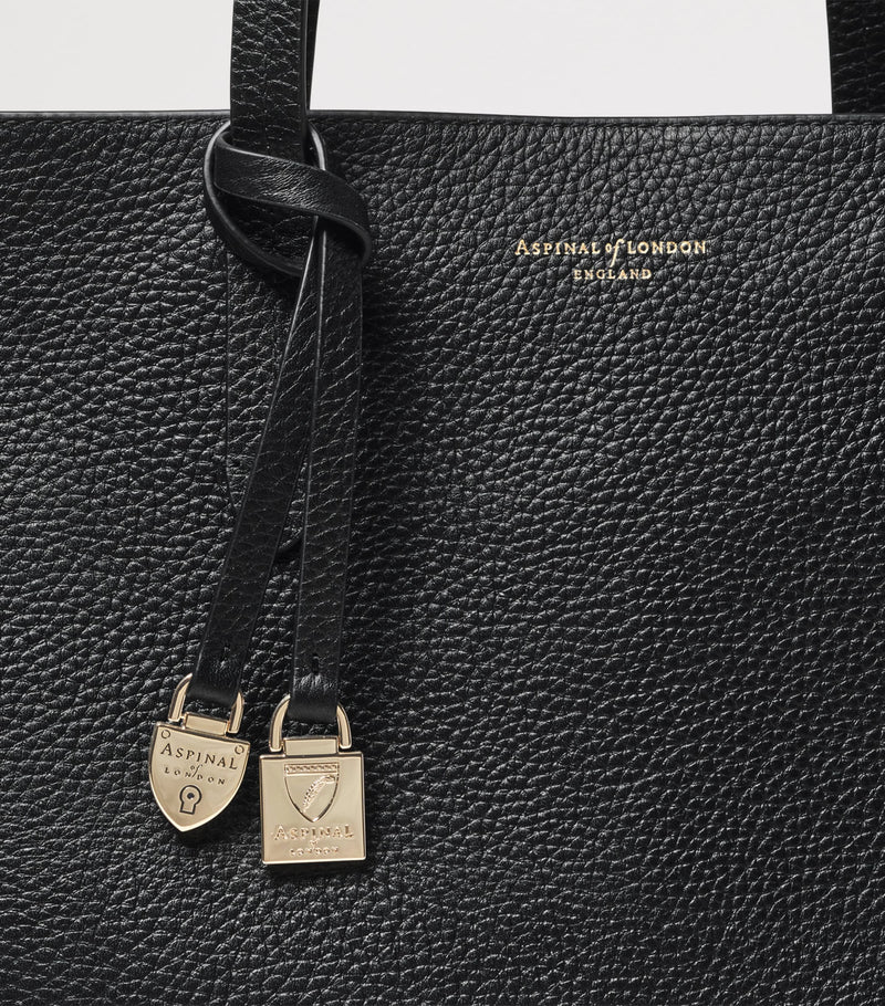 Aspinal of London East West tote bag leather - British product