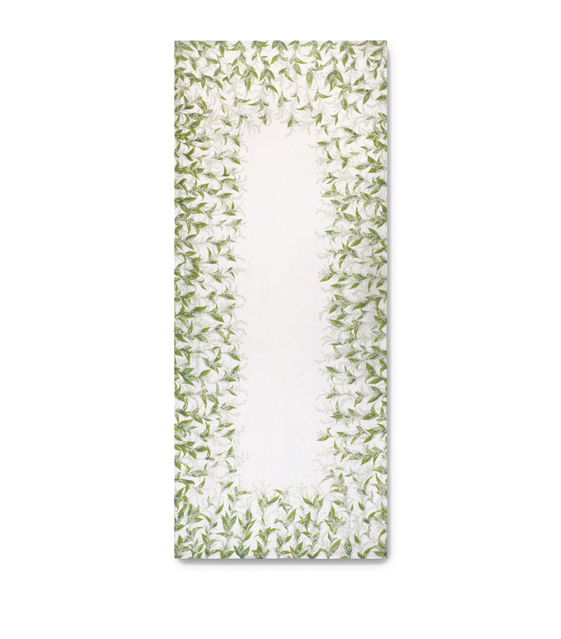 Summerill & Bishop linen Lily of the Valley tablecloth 165cm x 380cm (British brand)