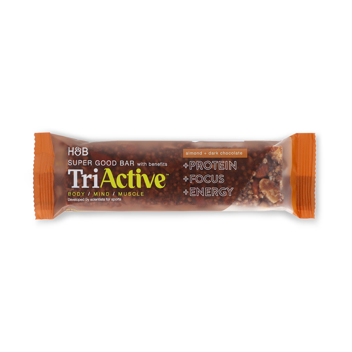 TriActive protein bar Almond & Dark Chocolate 50g, UK version