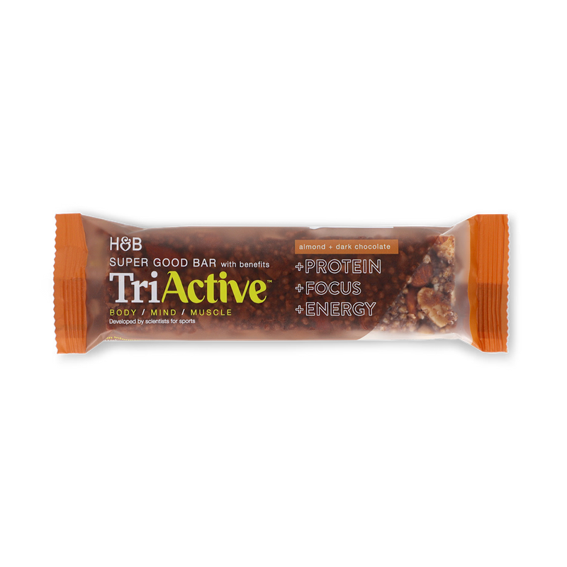 TriActive protein bar Almond & Dark Chocolate 50g, UK version