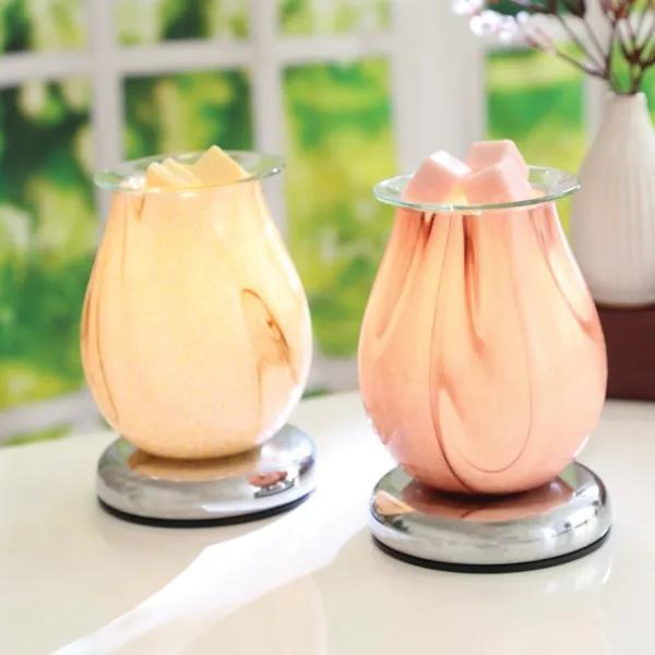 Aroma wax melter purple swirl 16cm (British brand)