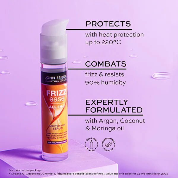John Frieda Frizz Ease all-in-one serum 50ml, UK version