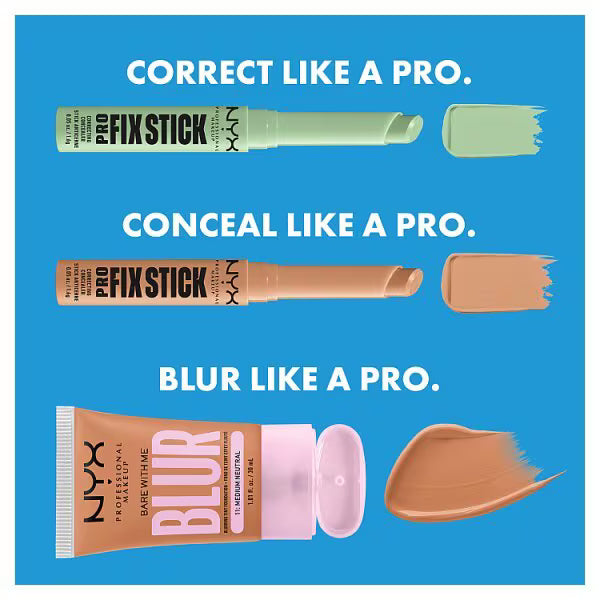 NYX Pro Fix Stick Green, imported from the UK