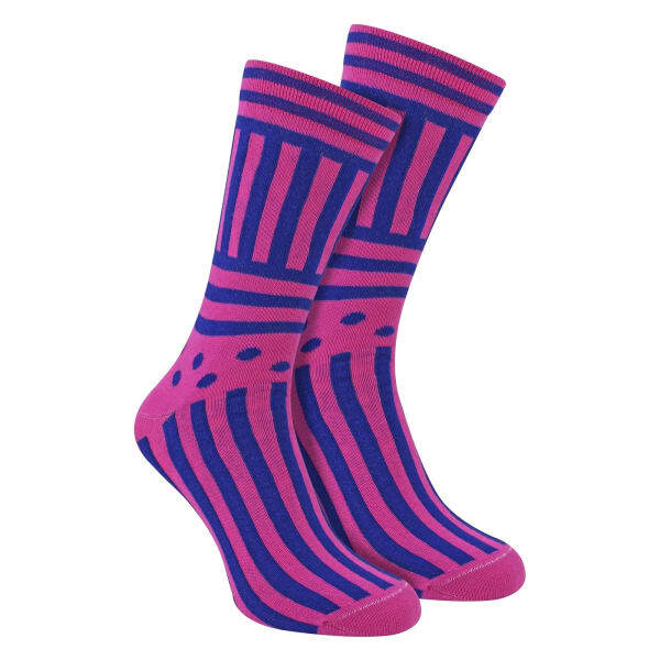 Sock Snob novelty colourful striped cotton socks, UK version