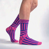 Sock Snob novelty colourful striped cotton socks, UK version