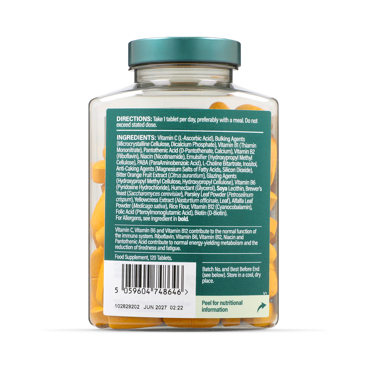 Holland & Barrett B Complex Vitamin C 120 Tablets, imported from the UK
