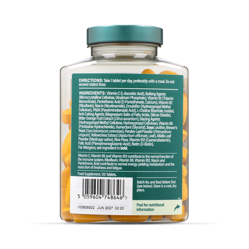 Holland & Barrett B Complex Vitamin C 120 Tablets, imported from the UK