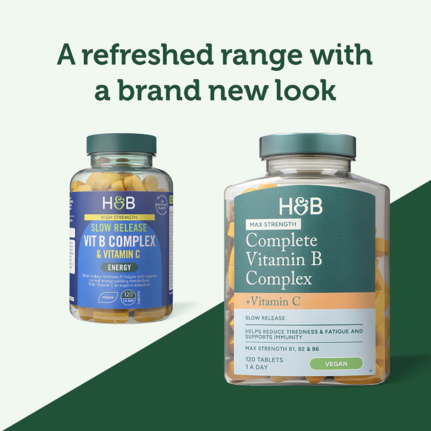 Holland & Barrett B Complex Vitamin C 120 Tablets, imported from the UK