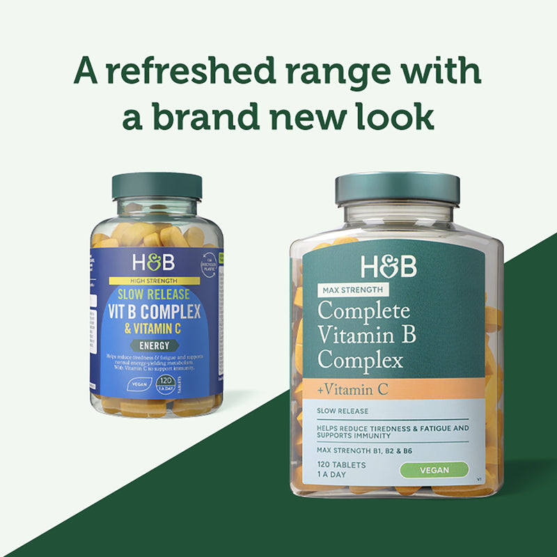 Holland & Barrett B Complex Vitamin C 120 Tablets, imported from the UK
