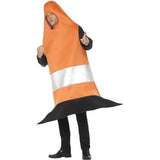 Smiffys traffic cone costume orange tabard, UK version