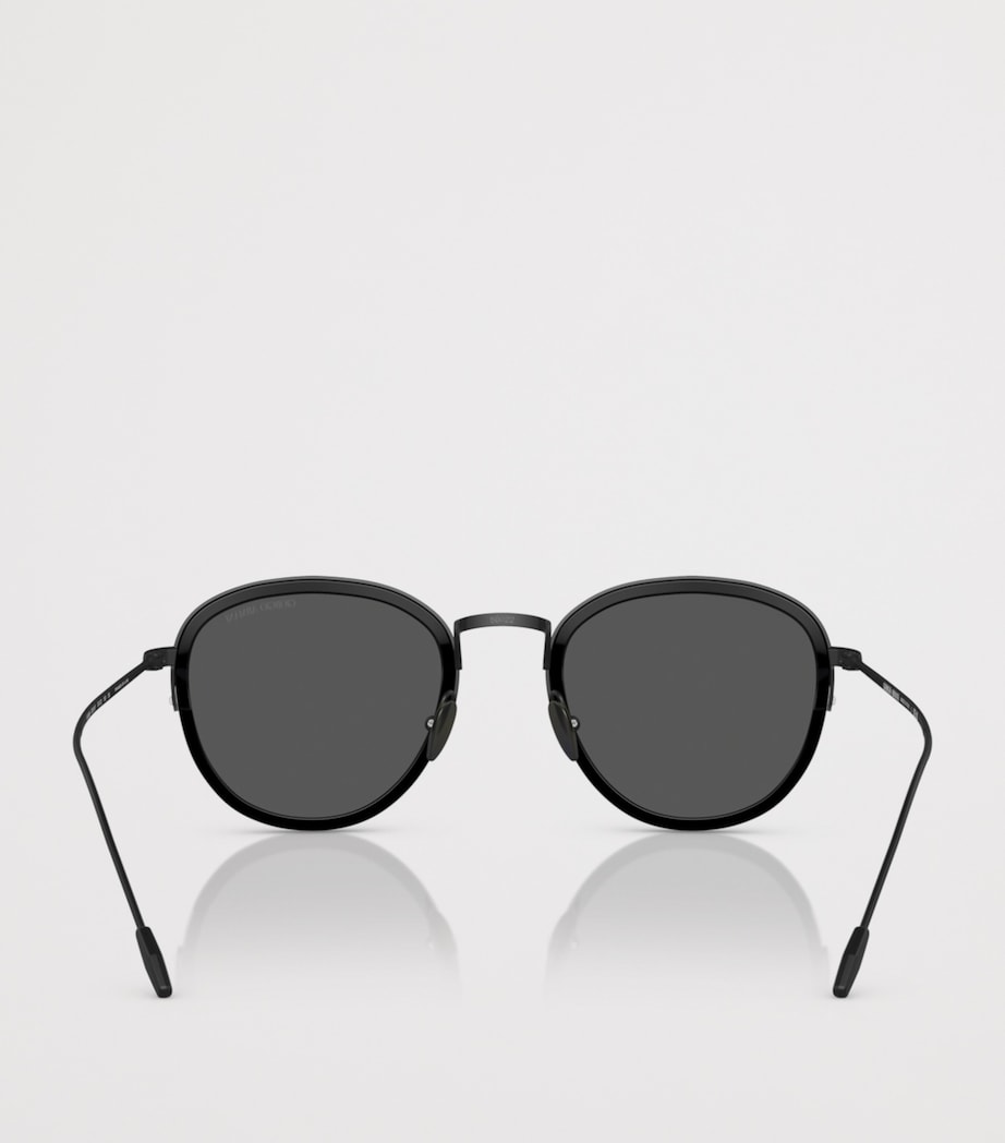 Giorgio Armani round metal sunglasses (British brand)