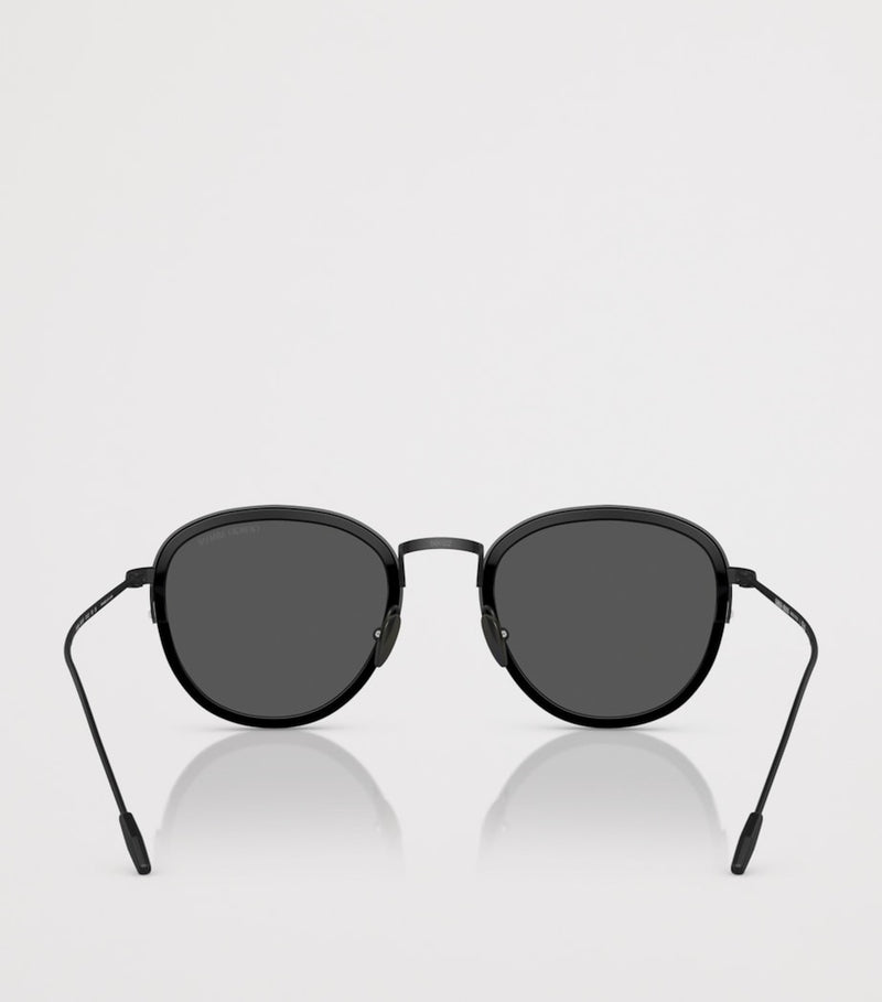 Giorgio Armani round metal sunglasses (British brand)