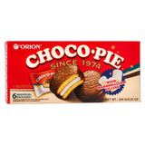 Orion Choco Pie 6 pack marshmallow chocolate biscuits (British brand)