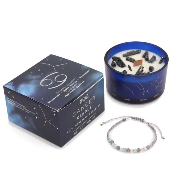Serenityy's Cancer zodiac crystal candle 320g - British product