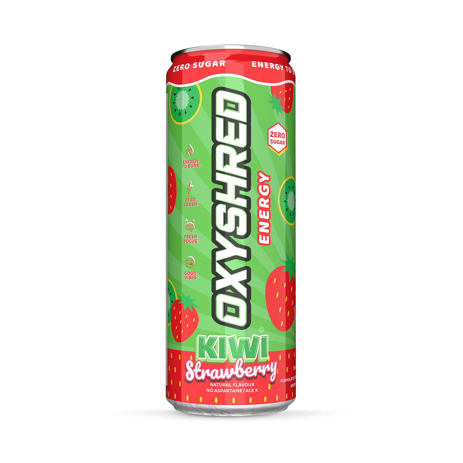 OxyShred energy drink Kiwi Strawberry 355ml - British product
