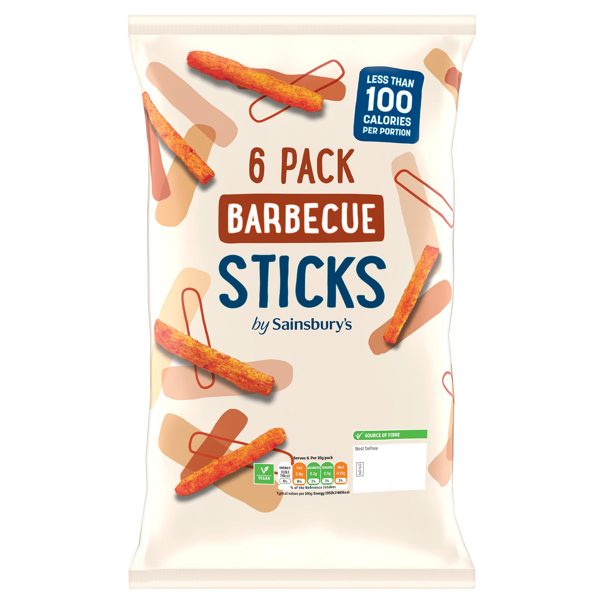 Sainsbury's Barbecue Sticks 6x16g GOODS Sainsburys   