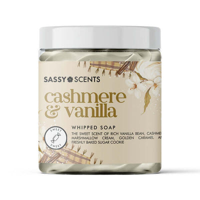 Sassy Scents Kasjmir Vanilje Pisket Såpe Kroppsrens 115g
