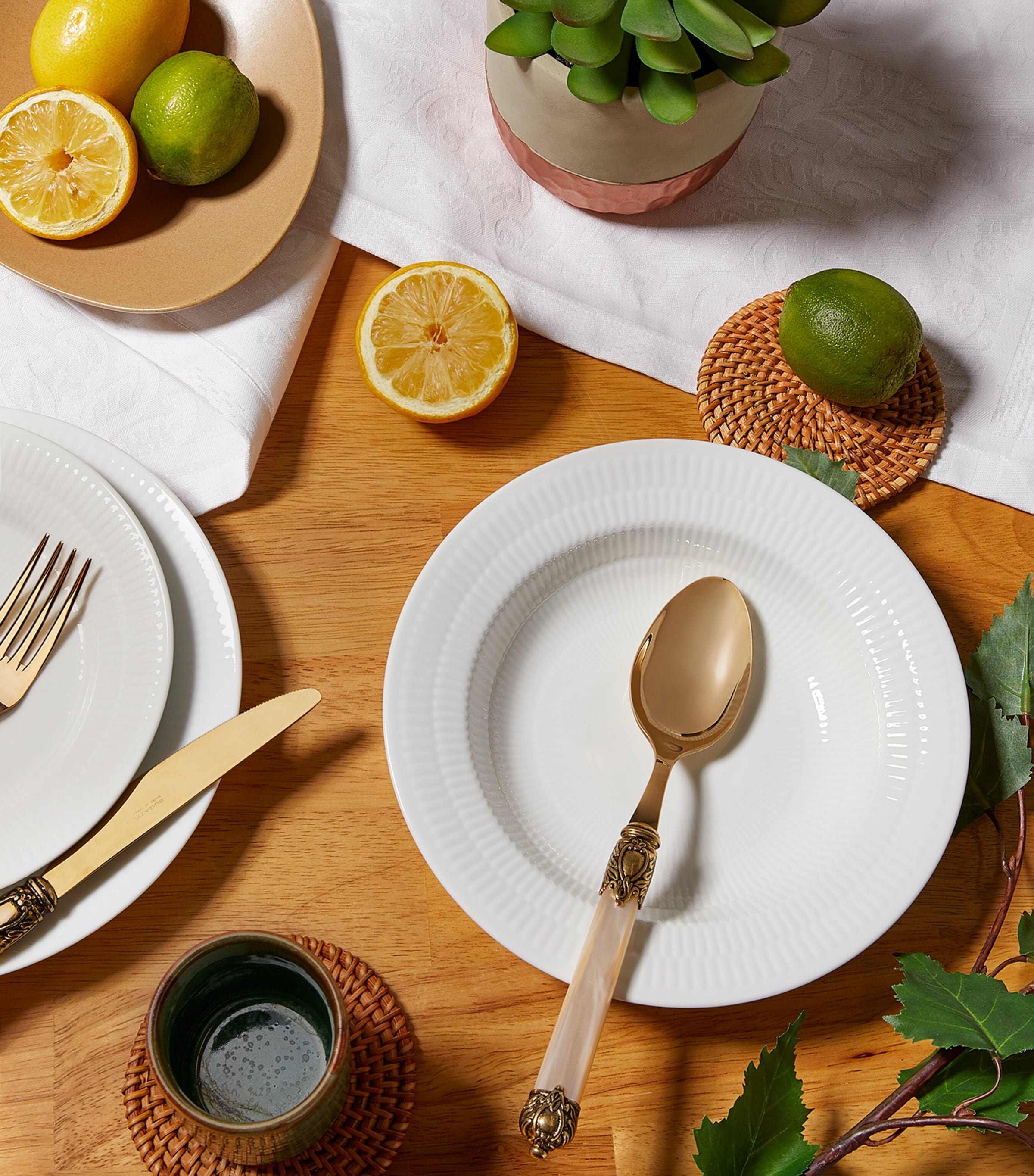 Royal Copenhagen white fluted deep plate 21cm, imported from the UK