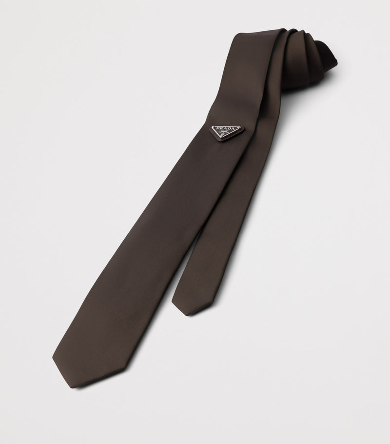 Prada Re-Nylon tie 150cm x 7cm recycled polyamide - British product
