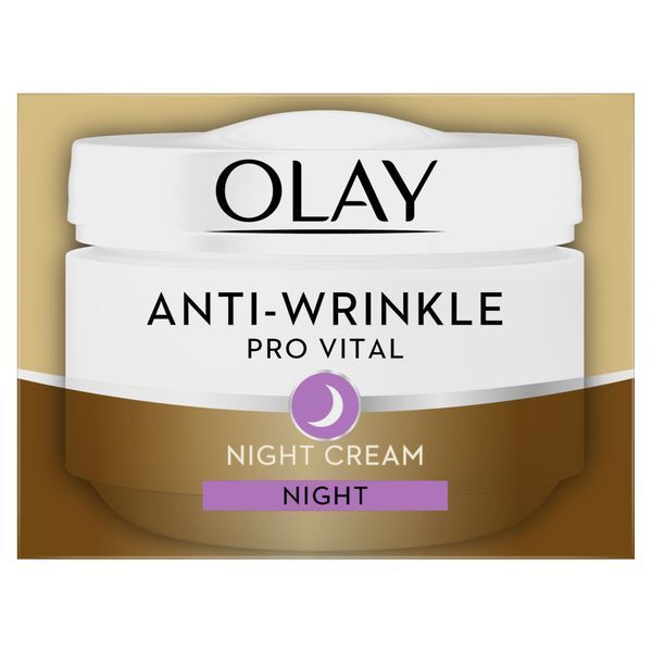 Olay Anti Wrinkle Pro Vital Night Moisturiser Cream 50ml GOODS Superdrug   