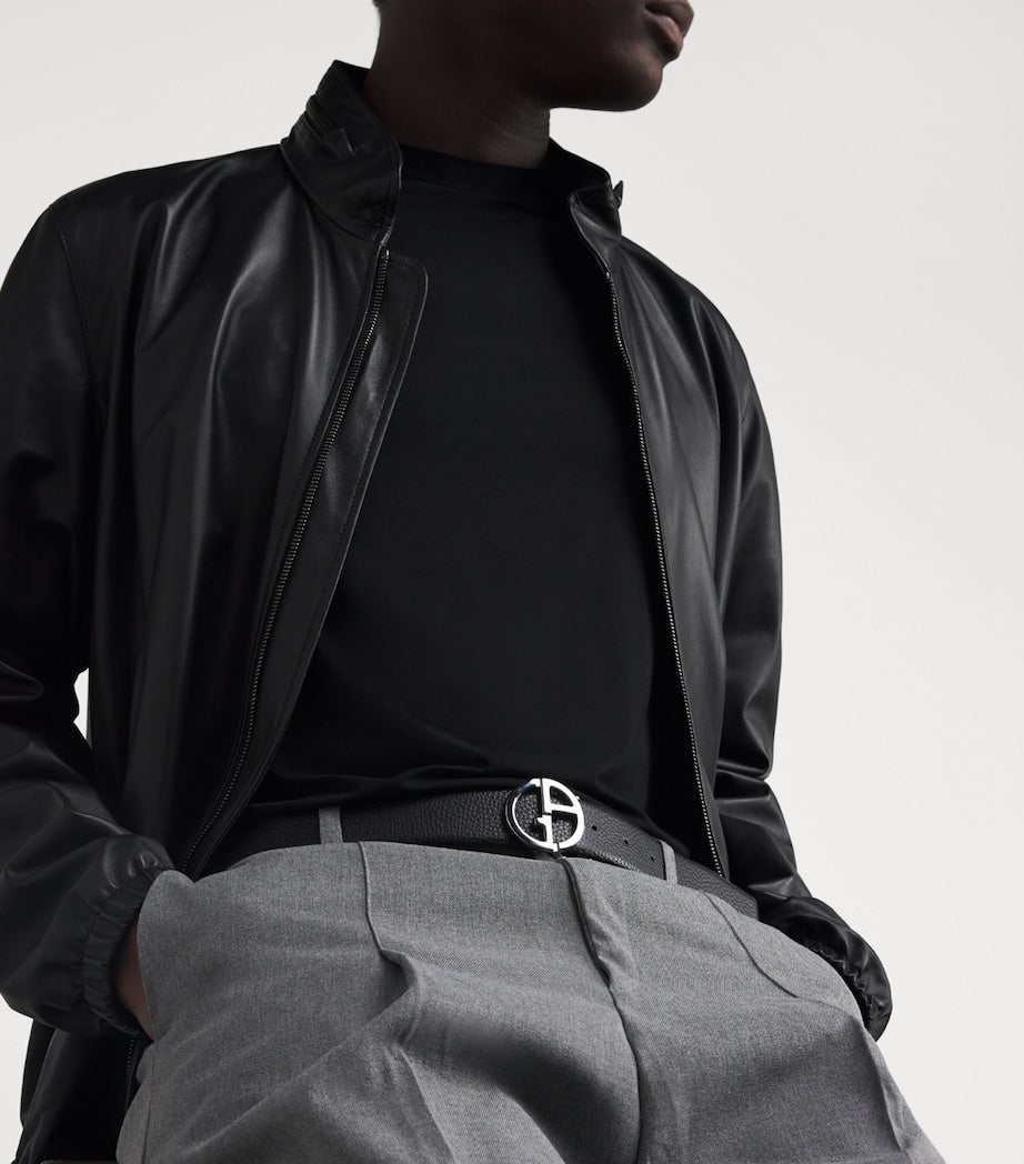 Giorgio Armani leather logo belt, imported from the UK