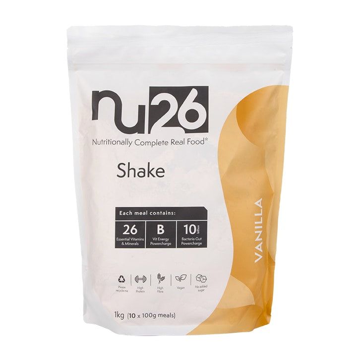 NU26 Nutritionally Complete Real Food Raspberry Shake 1kg GOODS Holland&Barrett