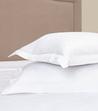 Peter Reed double flat sheet with embroidered stripes, 230cm x 275cm, imported from the UK