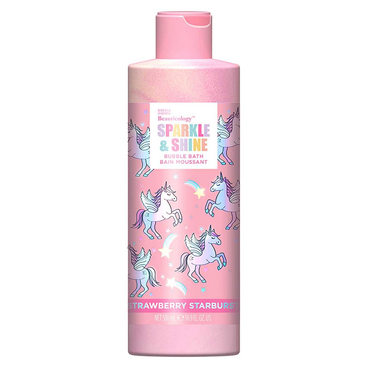 Baylis & Harding Beauticology Sparkle & Shine Strawberry Starburst Bubble Bath 500ml GOODS Boots   