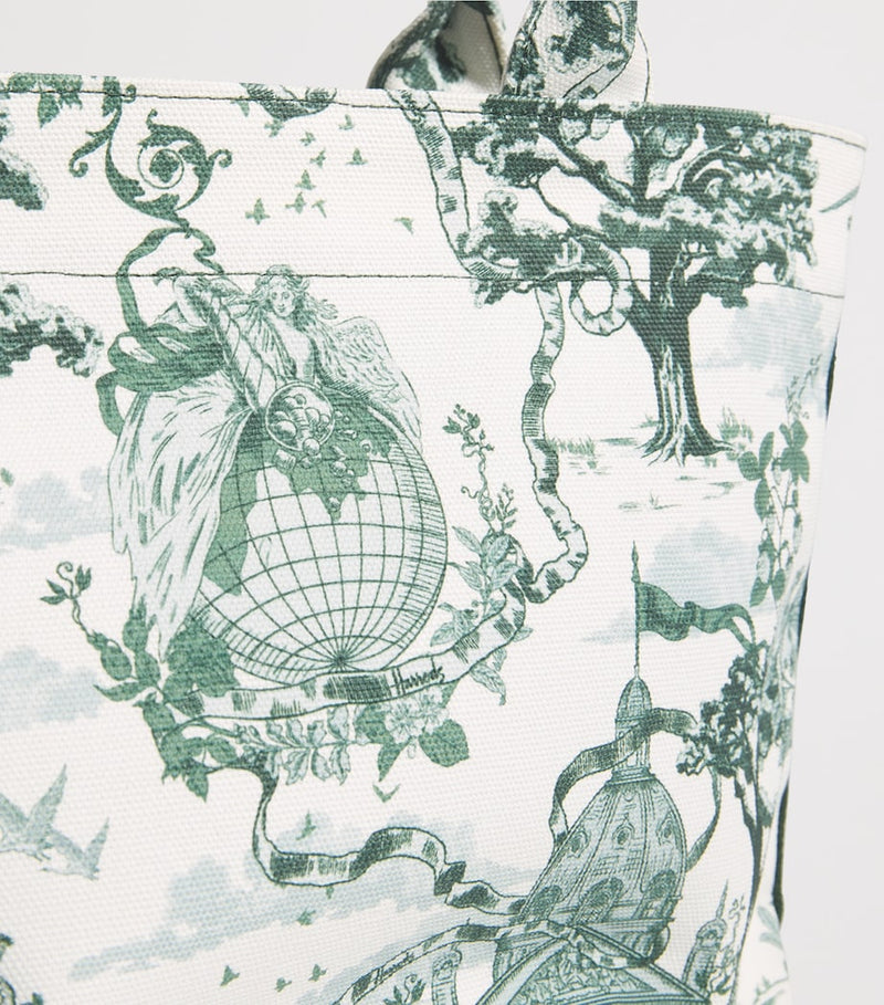 Harrods small toile tote bag (British brand)