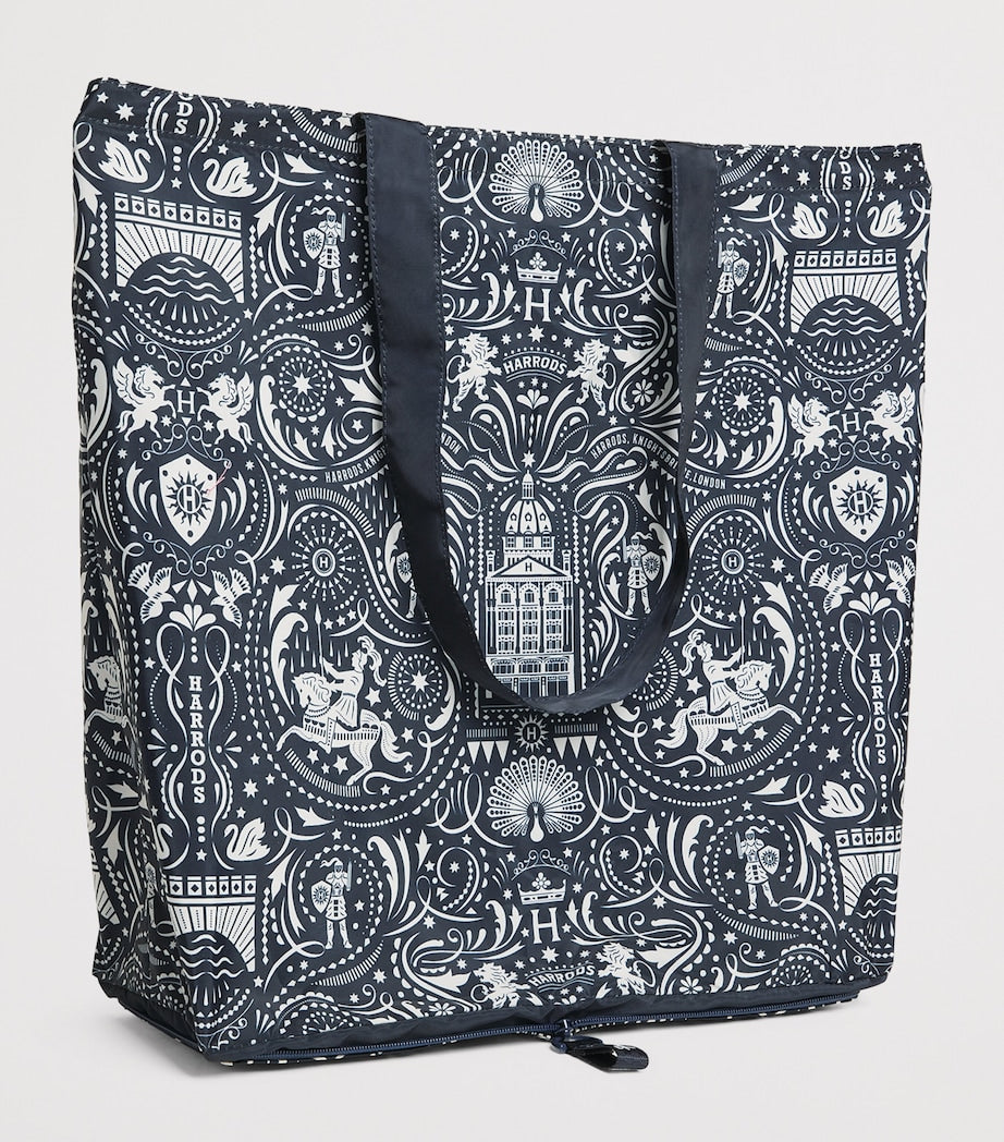 Harrods Pocket Shopper Bag with zip fastening, imported from the UK