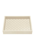 Riviere quilted leather tray 18cm x 24cm, imported from the UK